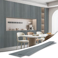 Art3d 4-Pack Glue-On Fine Bar Wainscoting Panel - Weathered Teak