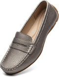 Women's Comfortable Lightweight Leather Penny Loafers (Style Z94T)