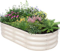 Galvanized Outdoor Raised Garden Bed for Vegetables and Flowers
