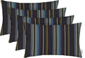Sunbrella Lumbar Throw Pillows Set of 4 - Fade and Water Resistant