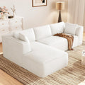 Vesgantti 106in Boneless Couch with Chaise for Ultimate Comfort