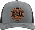 Worlds Best Dad Richardson 112 Trucker Hat - Leather Patch