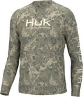 HUK Mens Pursuit Crew Long Sleeve Shirt - Sun Protecting