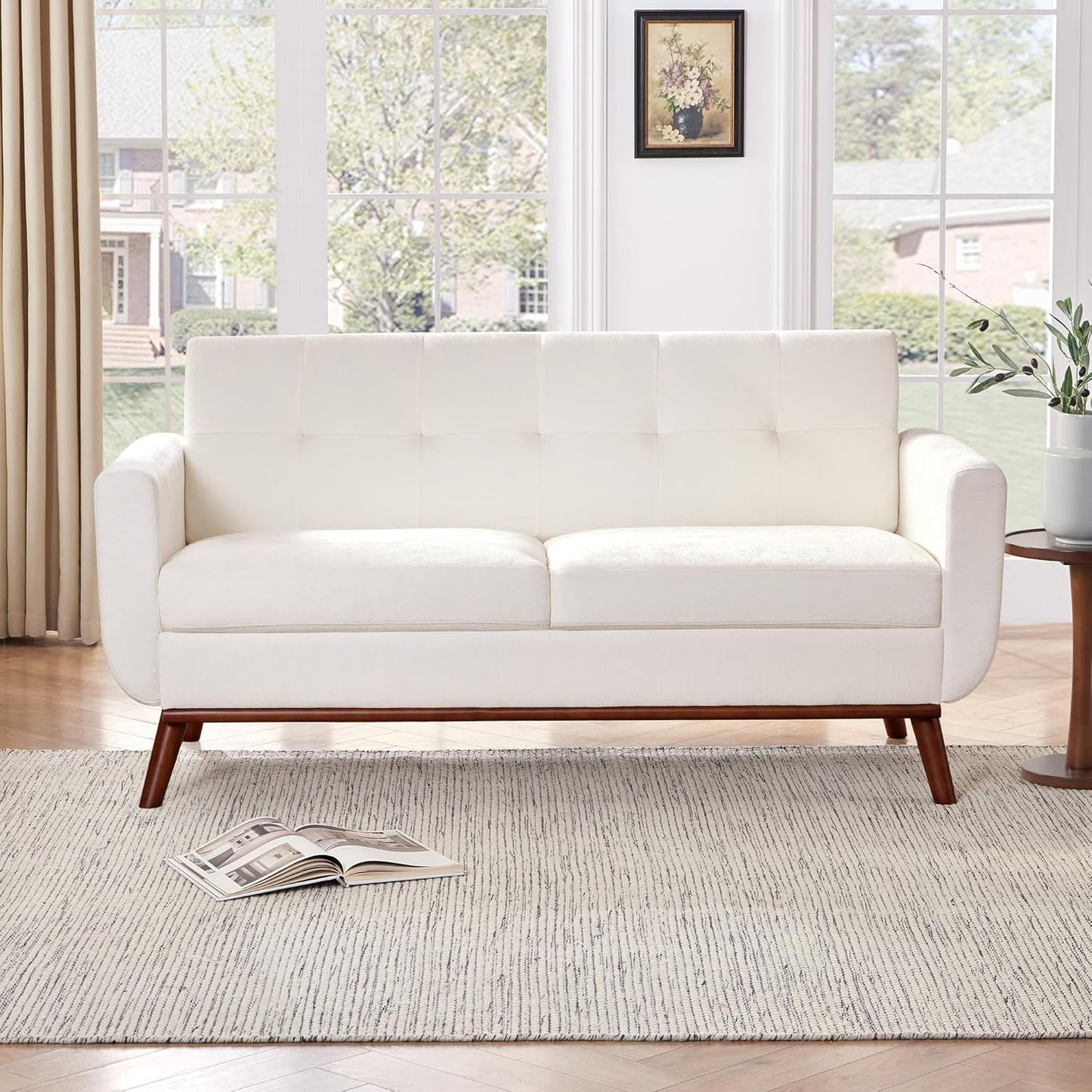 Spacious 65.2in Loveseat Sofa for Modern Living Room Decor
