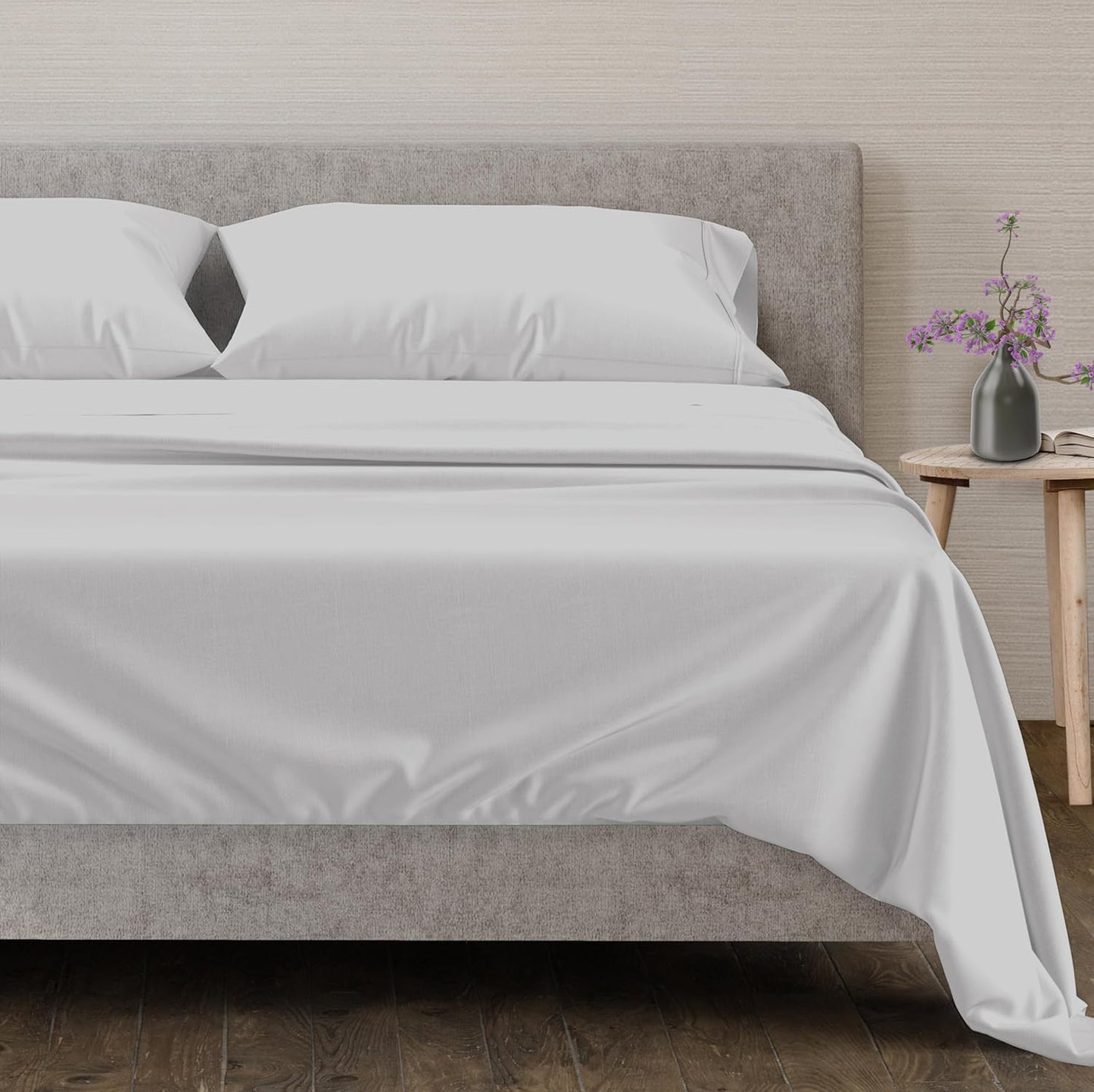 Luxurious 100% Egyptian Cotton King Size Sheets Set - 4 PC