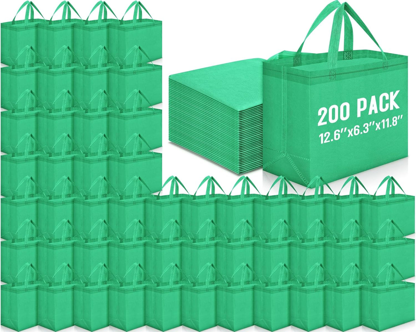 Reusable Grocery Bags Large Non Woven Shopping Bags for All