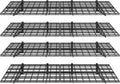 2x6ft 4-Pack Wall Shelf Garage Storage Rack Black - Heavy Duty