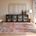 Vintage Collection Area Rug 5ftx7ft Washable Low-Pile Boho Accent