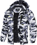 MAGCOMSEN Men's Winter Water Resistant Ski Jacket - Warm Fleece Parka