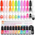 SAVILAND Airbrush Gel Nail Polish Set - 12 Vivid Colors