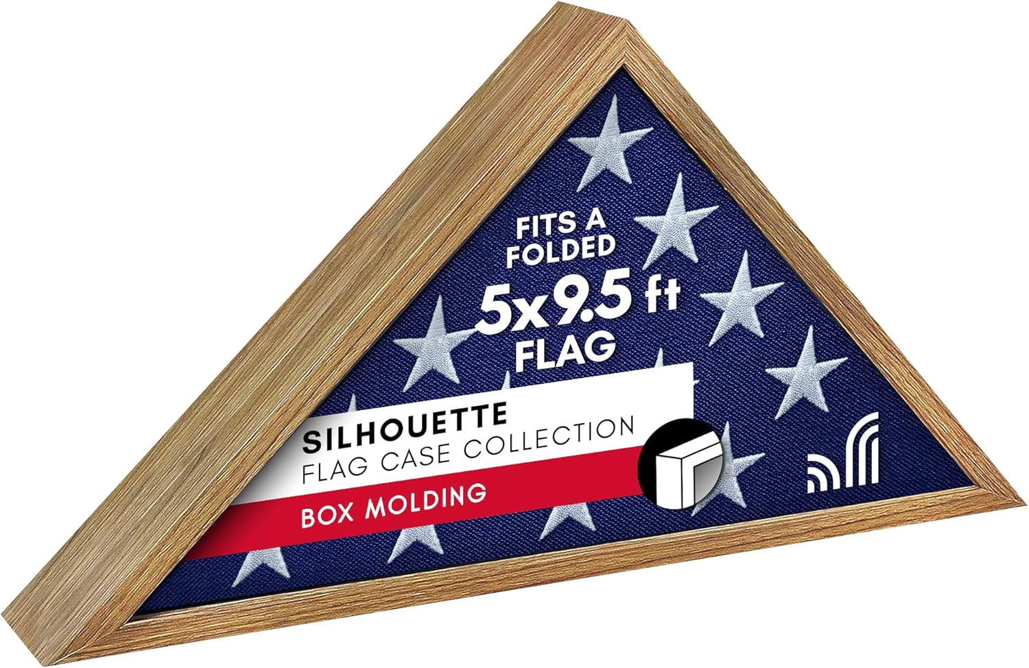 Americanflat Large Flag Display Case for 5x9.5ft Burial Flags