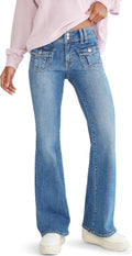 Aeropostale Womens Low Rise Flare Jean - Comfortable Y2K Flare