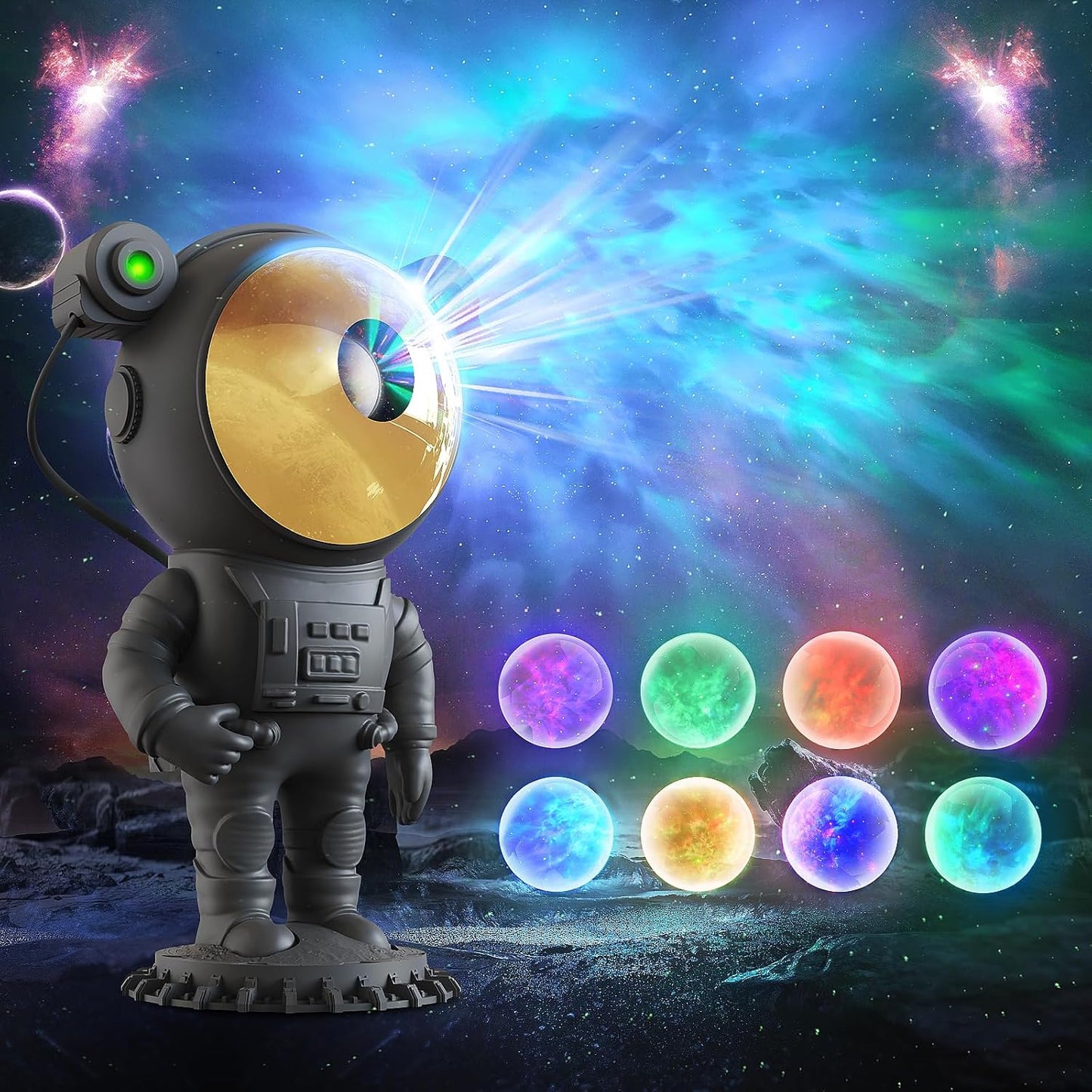 Astronaut Galaxy Star Projector with Remote Control for Kids