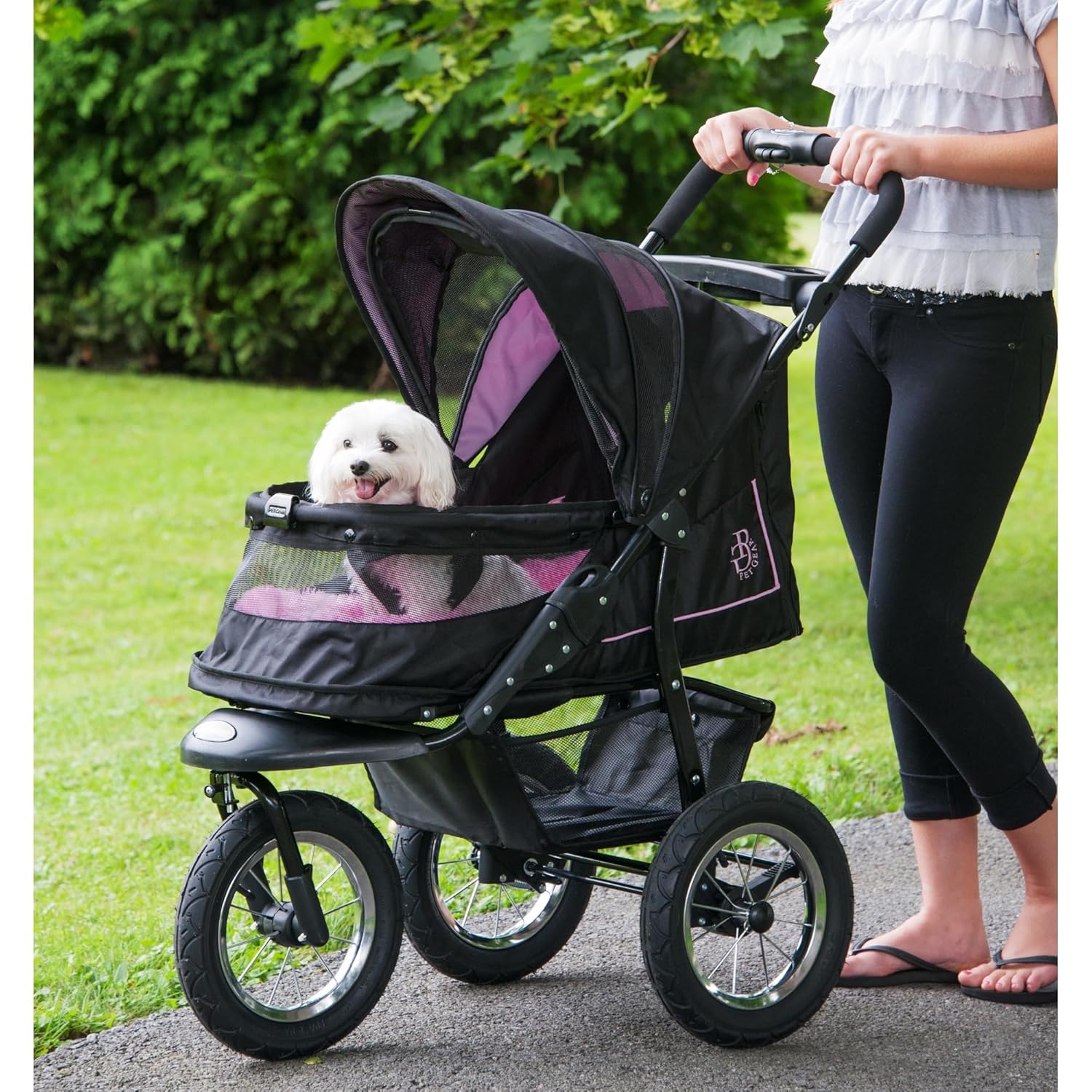 Pet Gear No-Zip NV Pet Stroller for Cats and Dogs with Comfort