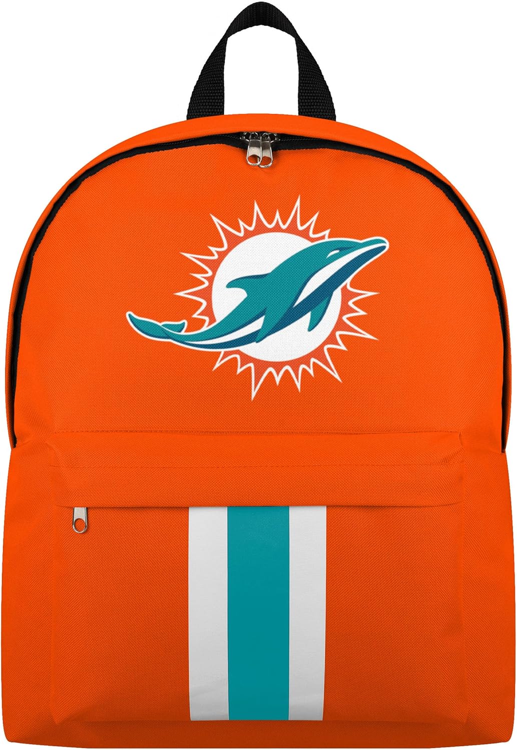 Miami Dolphins Team Color Logo Solid Stripe Backpack for Fans