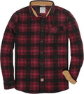 Dubinik Mens Flannel Shirt Long Sleeve Button Down - Warm, Pre-Shrunk
