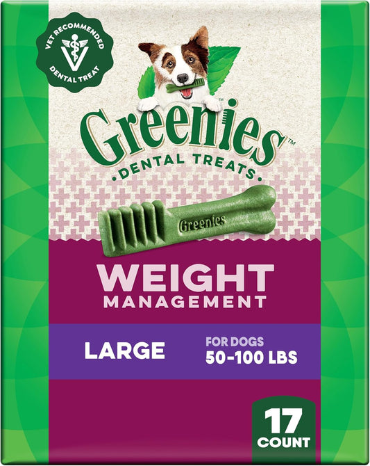Greenies Natural Dental Dog Treats for Weight Management Large Size