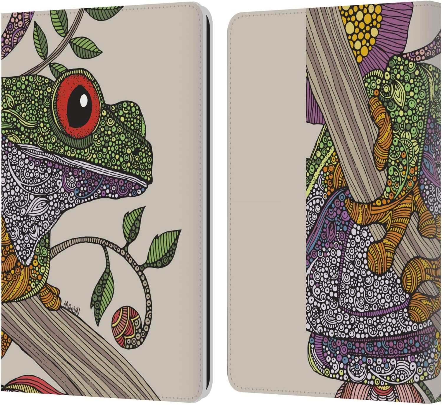 Valentina Phileus Frog Leather Wallet Case for Kindle Paperwhite