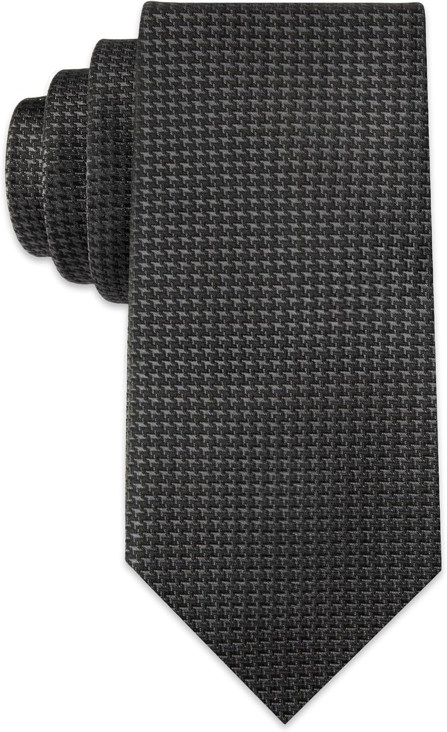 Calvin Klein Mens Black Solid and Pattern Neckties for Formal Wear
