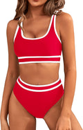 Women's Sporty High Waisted Bikini by BMJL for Beach Activities