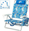 Portable 5-Position Lay Flat Beach Chair - Old Bahama Bay