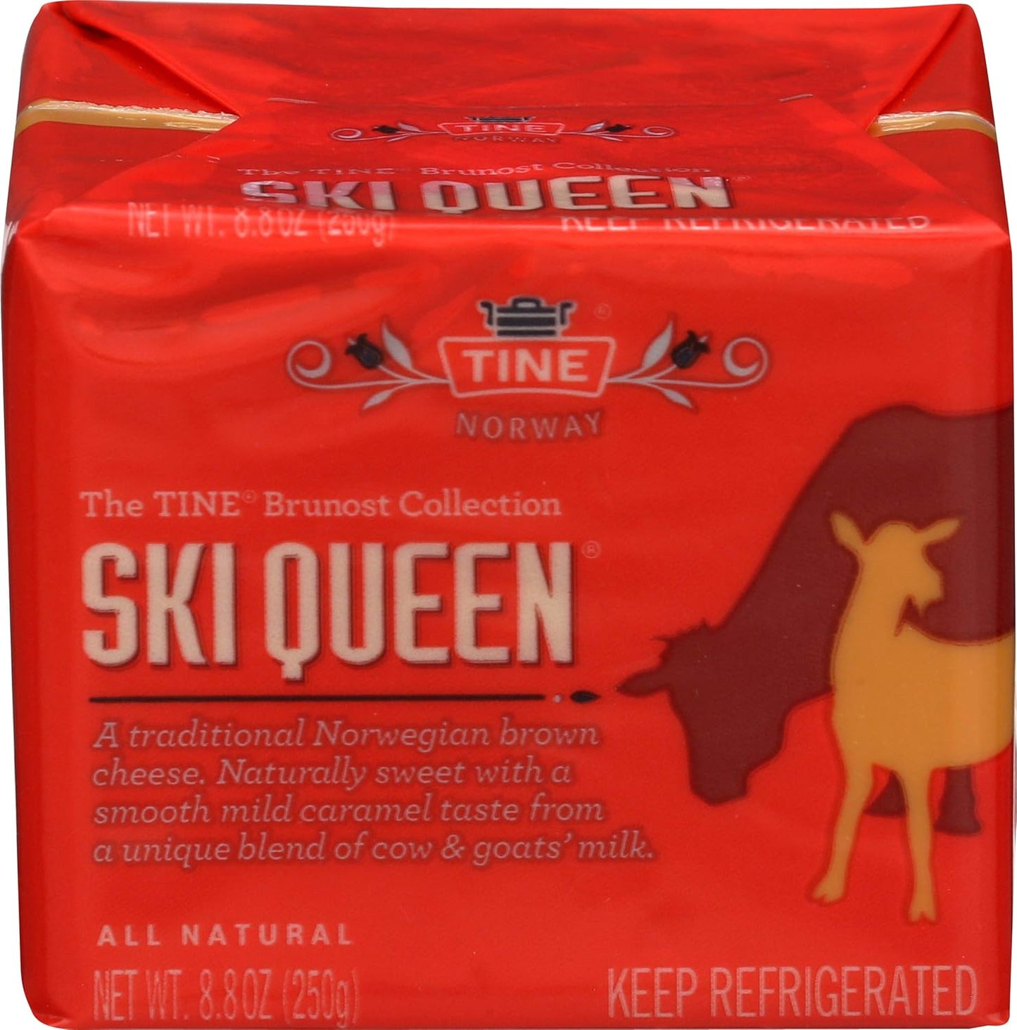 Ski Queen Gjetost Cheese, 8.8 oz - PEHANAN