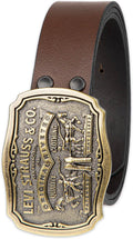 Levi's Men's Everyday Jean Belt with Removable Plaque Buckle - Classic