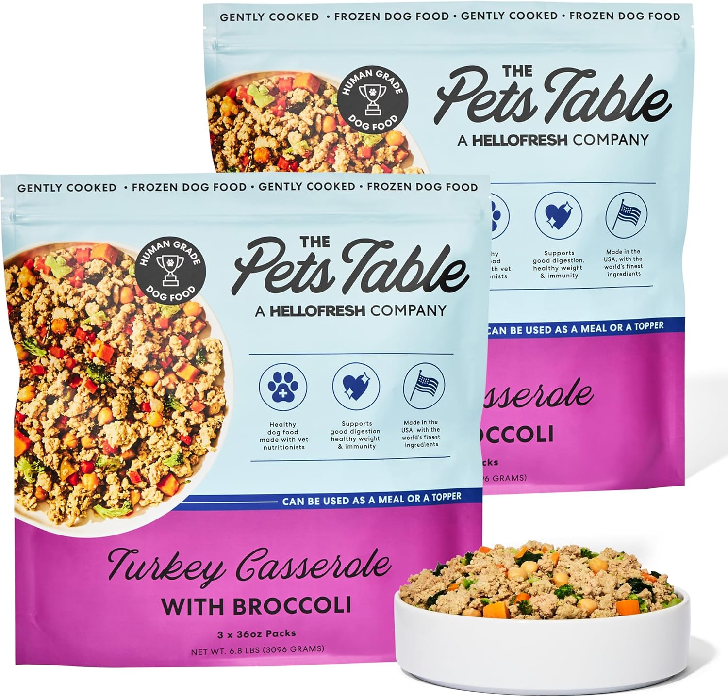 Human-Grade Turkey Casserole Fresh Dog Food for Happy Pups