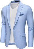 MAGE MALE Men's Slim Fit Blazer Jacket One Button (Style BFHL)