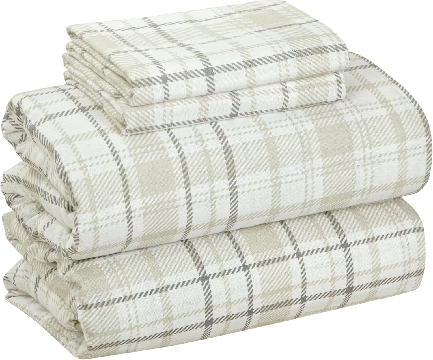 Bliss Casa 4 Piece Cotton Flannel Sheets Set for Full Size Bed