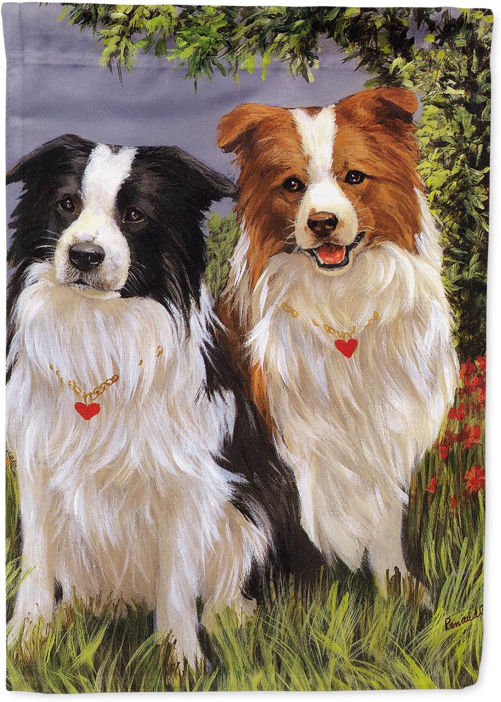 Border Collie Patrol House Flag - Decorative Outdoor Banner