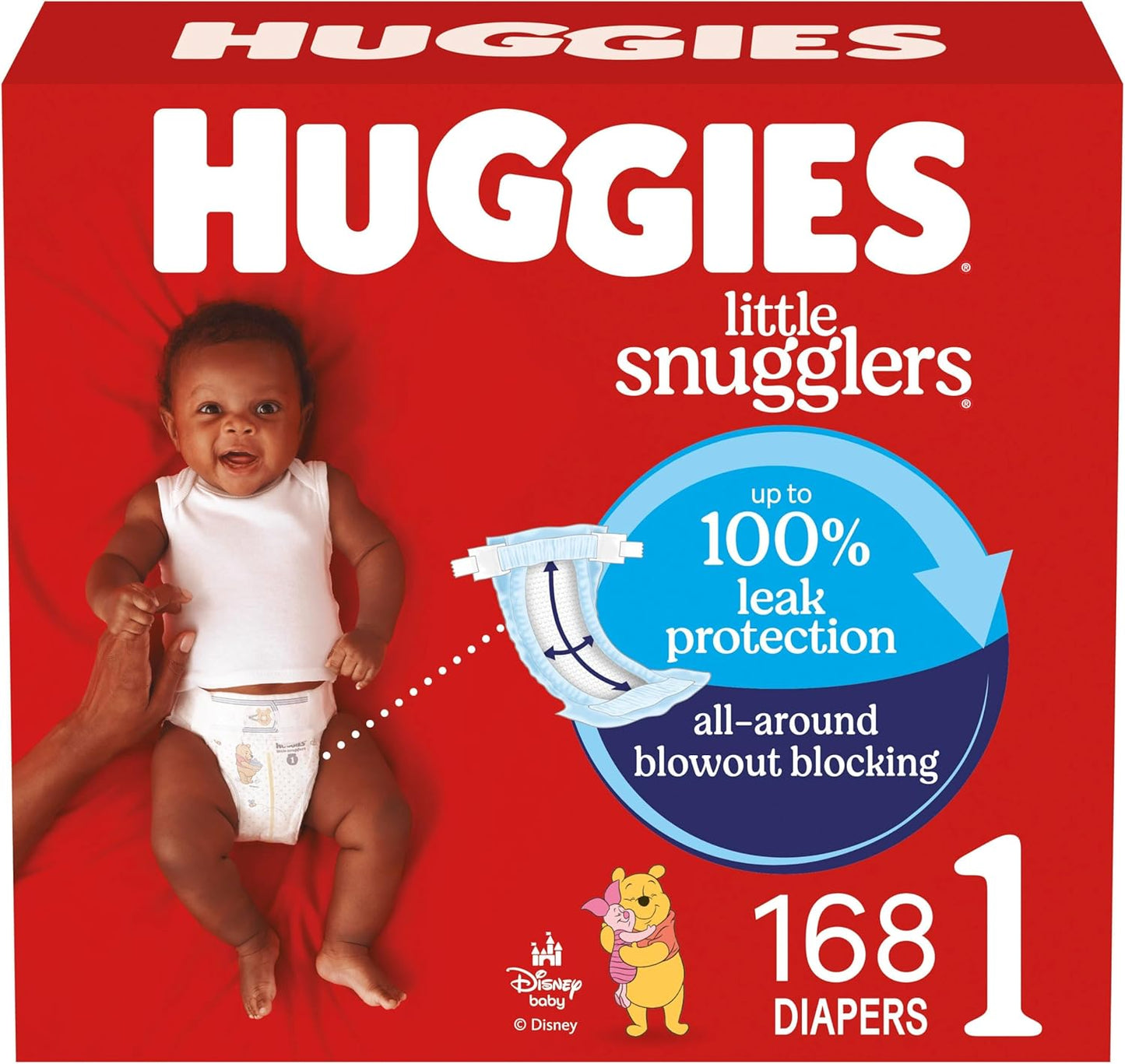 Huggies Size 1 Diapers for Little Snugglers - 168 Count Pack