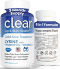 Lysine Cold Sore Treatment 180 Capsules - With Probiotics