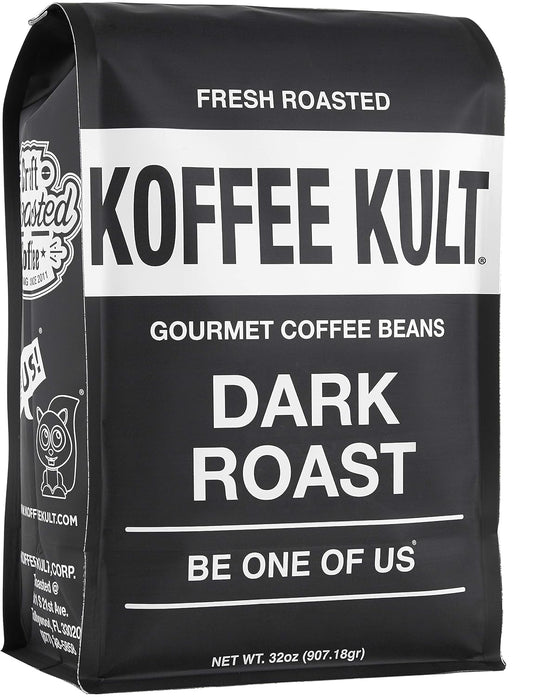 Koffee Kult Dark Roast: Smooth 100% Arabica Gourmet Blend
