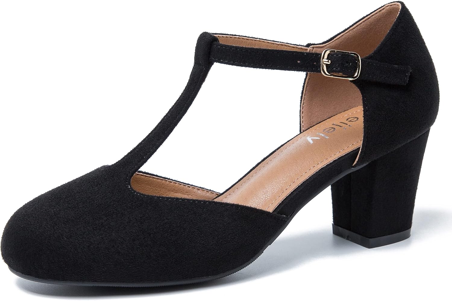 Womens T Strap Mary Jane Shoes with Chunky Block Heel Style
