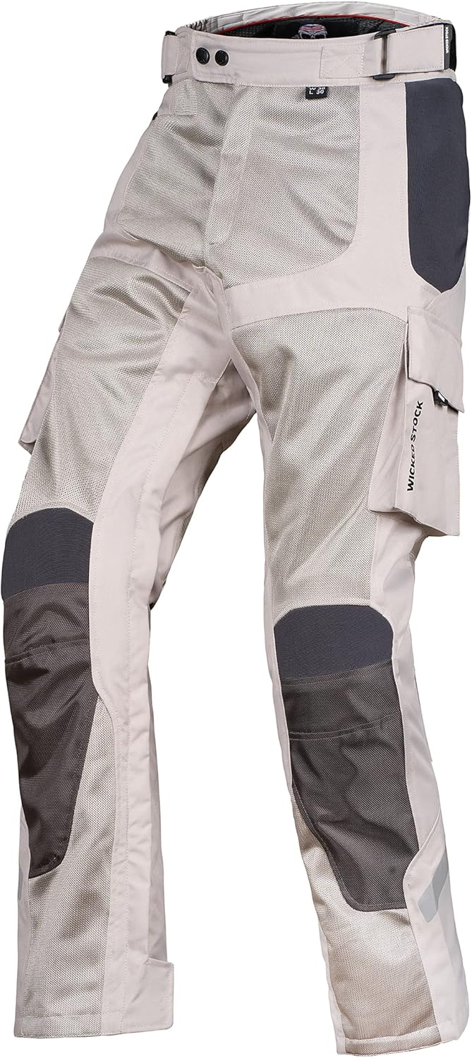WICKED STOCK Mesh Motorcycle Pants for Ultimate Riding Comfort