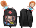 Chucky 17.5ft Black Adult Backpack With Plush Charm - Horror Style