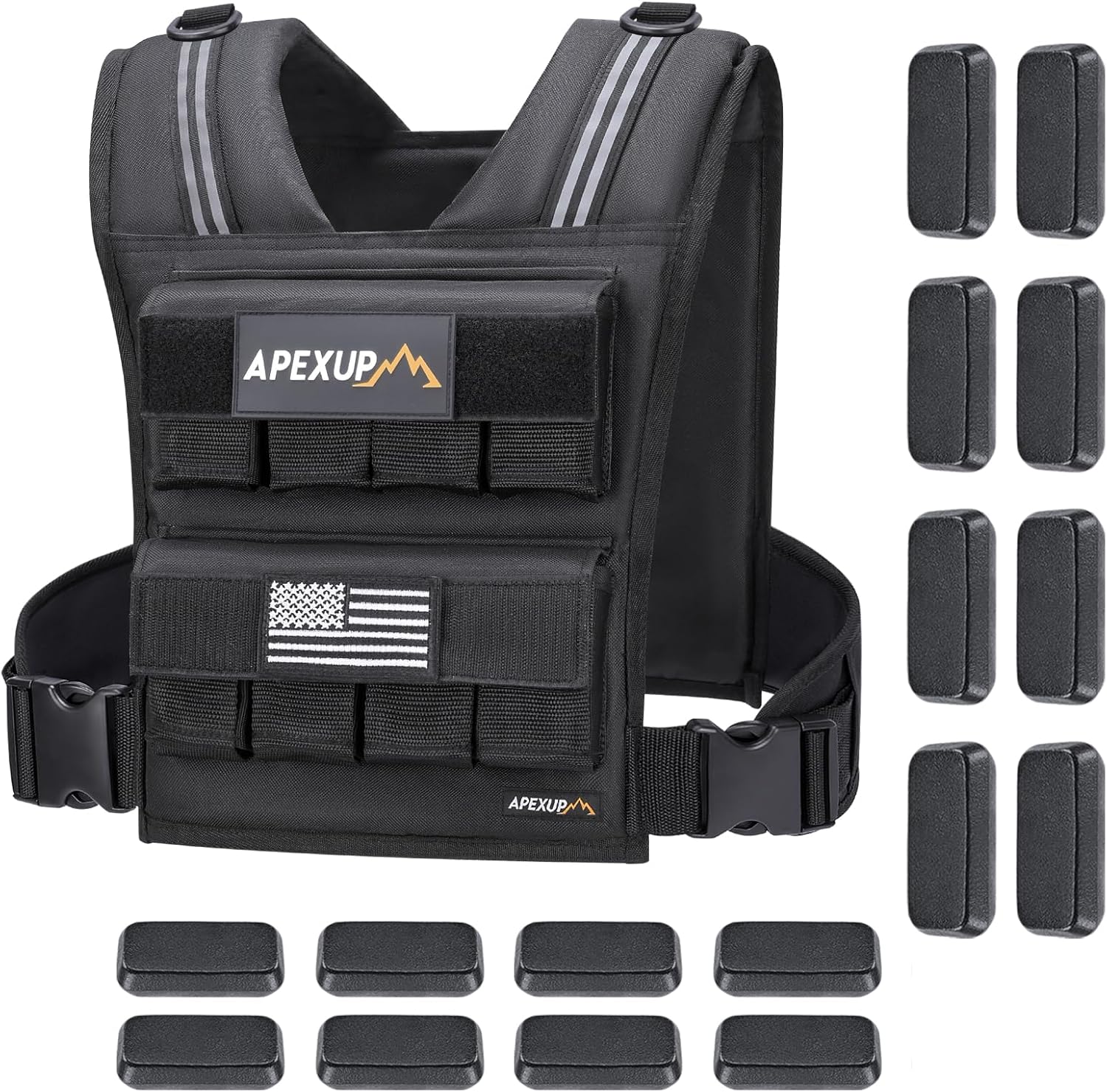 APEXUP Adjustable Weighted Vest for Men and Women Training