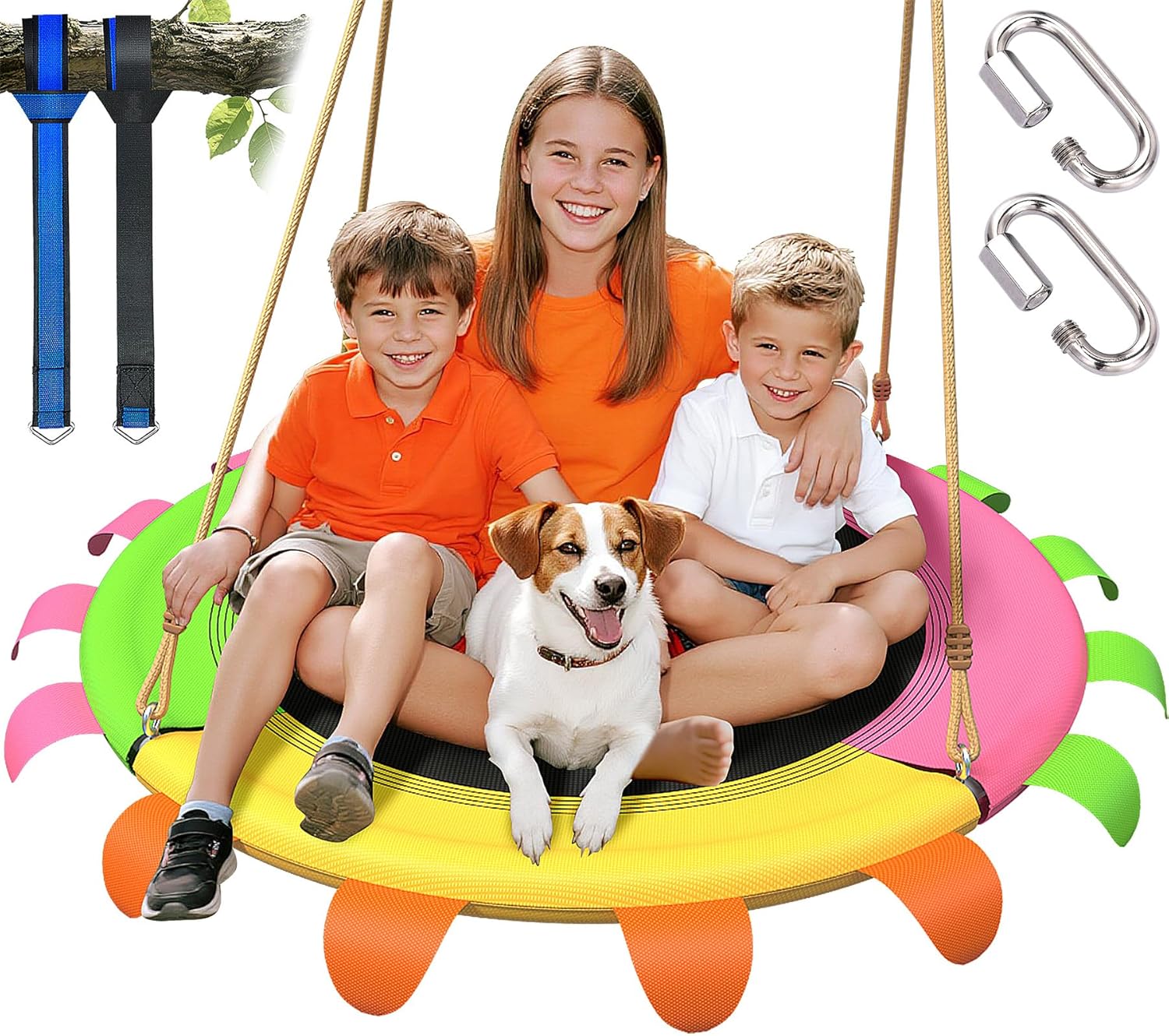 40 Inch Tree Swing for Kids Outdoor - Safe and Durable Fun