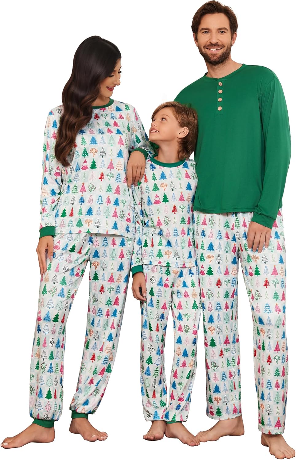 Ekouaer Family Christmas Pajamas Matching Sets for Everyone