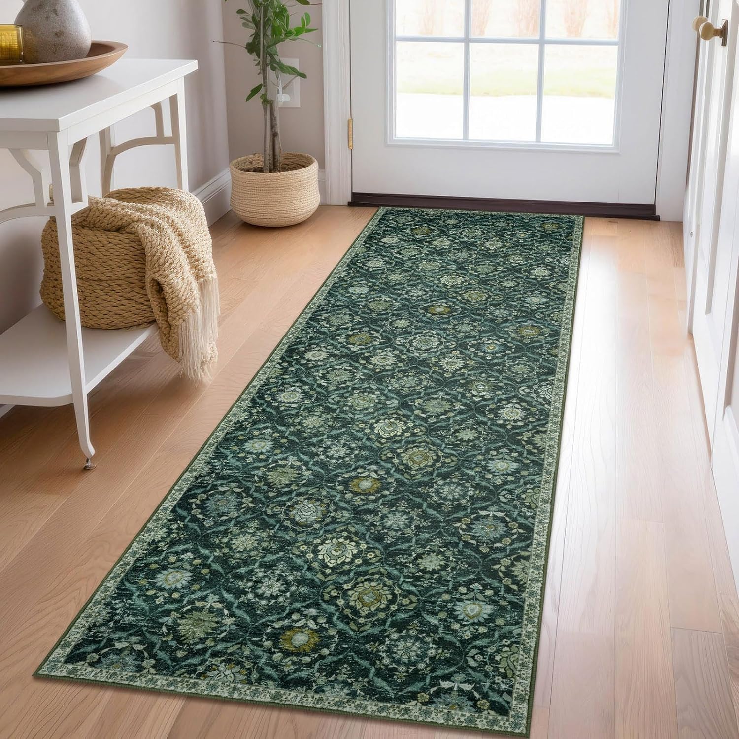 KILOCOCO 2x6 Runner Rug - Soft Washable Boho Entryway Rug