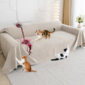 Cat Scratch Furniture Protector Khaki - 3 Cushion 118in x 71in Sofa
