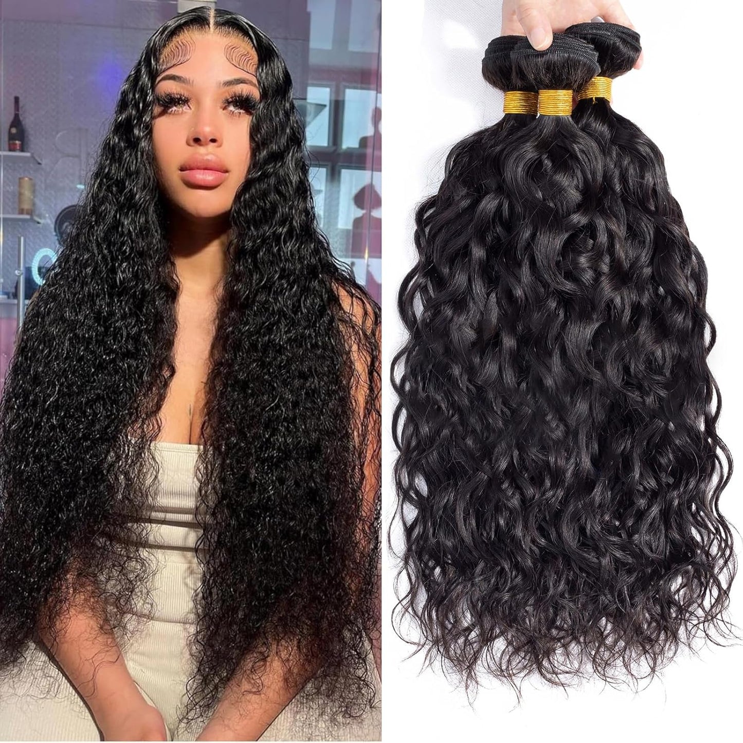 12A Water Wave Human Hair Bundles for Gorgeous Styles