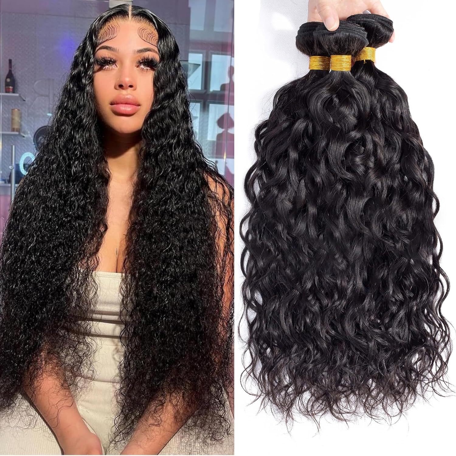 12A Water Wave Human Hair Bundles for Gorgeous Styles