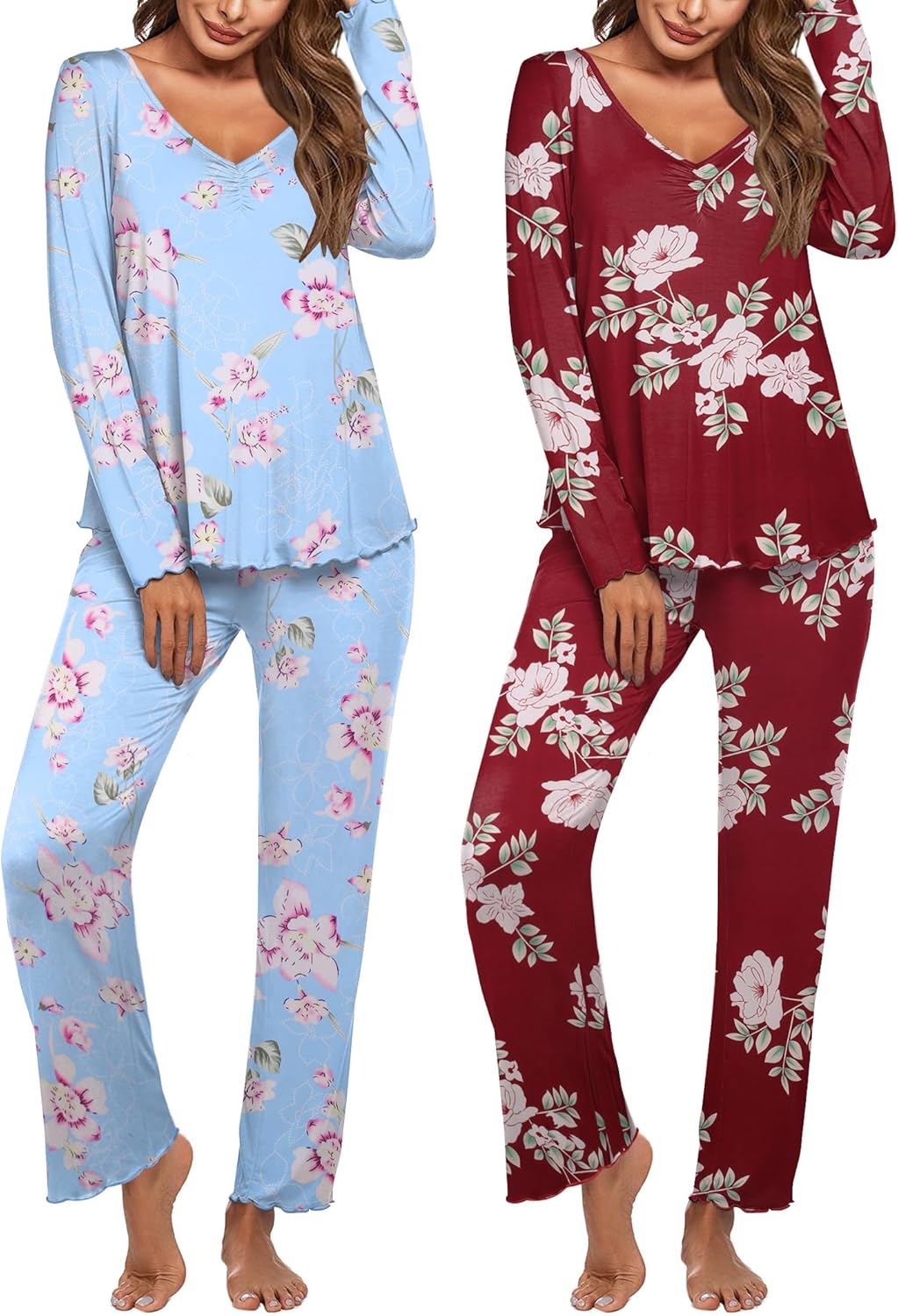 Ekouaer Womens 2 Pack Pajama Set for Ultimate Comfort and Style