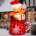 Crowye 6 ft Gingerbread Inflatable in Hot Cocoa Mug - Festive Yard