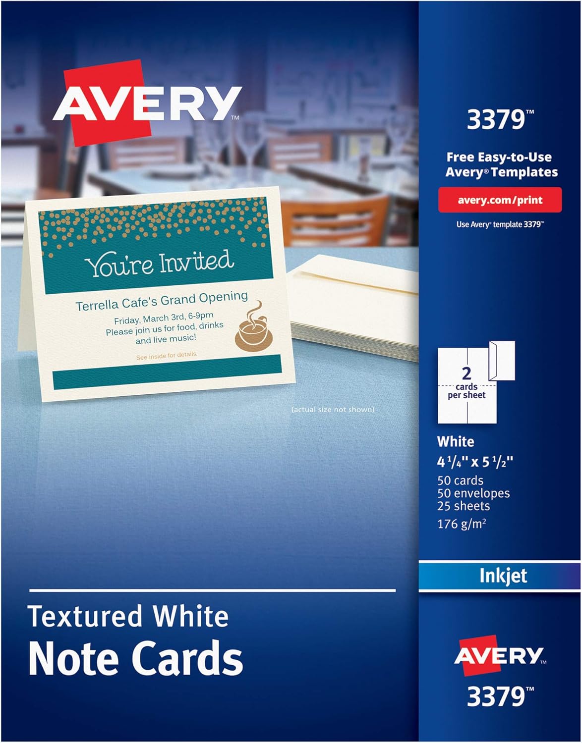 Avery Printable Note Cards for Custom Invitations and Greetings