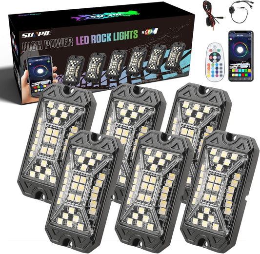 Vibrant Full Angle RGBW Rock Lights for Trucks and ATVs