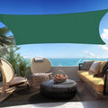 Custom Size 6 ft x 13 ft Green Rectangle Sun Shade Sail - Tight Fit