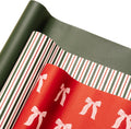 Merry Market Christmas Wrapping Paper Rolls - Premium Matte Gift Wrap
